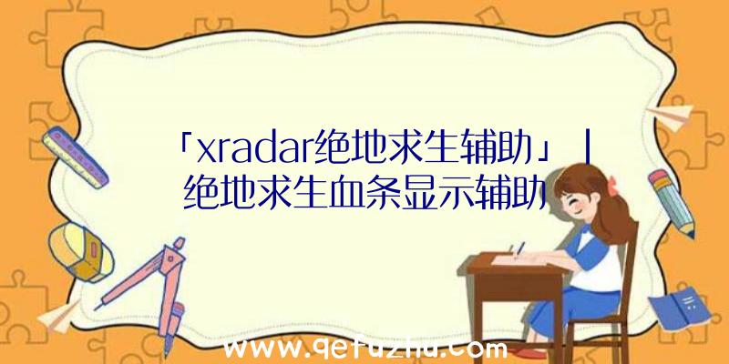 「xradar绝地求生辅助」|绝地求生血条显示辅助